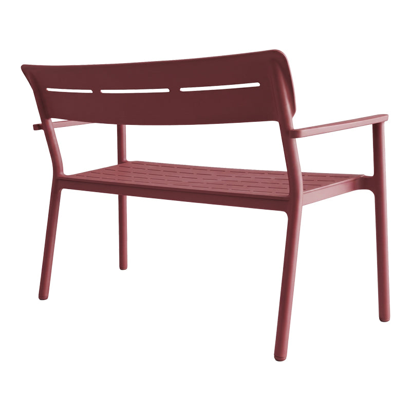Bancă de grădină 2 locuri Cadrin, Diverse culori, 117x60x83 cm - Rosu | SKU: 326-000095 | Bancă de grădină 2 locuri Cadrin, 117x60x83 cm, varianta Rosu, produs pentru amenajarea locuinței, disponibil online în România la CasaMob