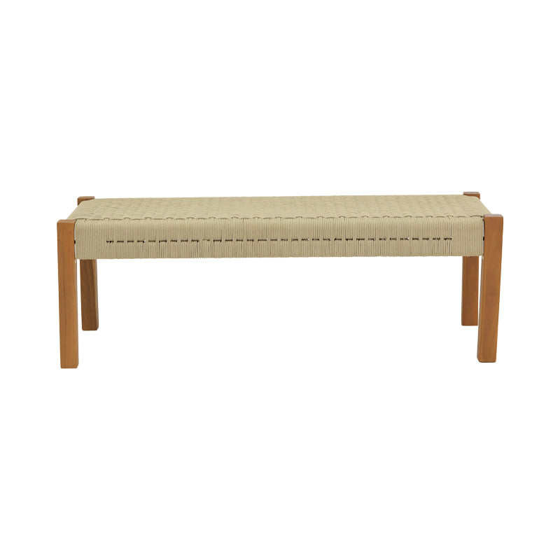 Bancuta de gradina Uma Boho, Natural - Negru, 120x45x40 cm - Natur