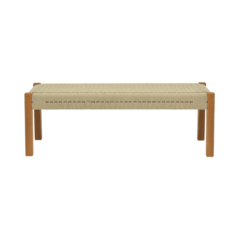 Bancuta de gradina Uma Boho, Natural - Negru, 120x45x40 cm - Natur