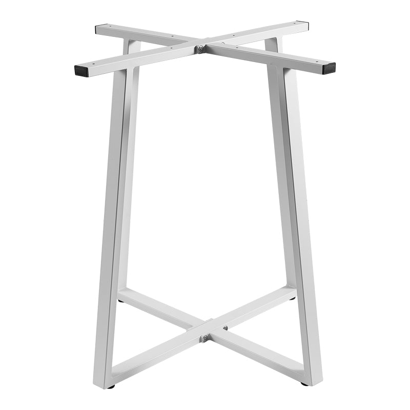 Baza mesei metalice Mulbe, Alb - Negru, 70x70x73 cm - Alb