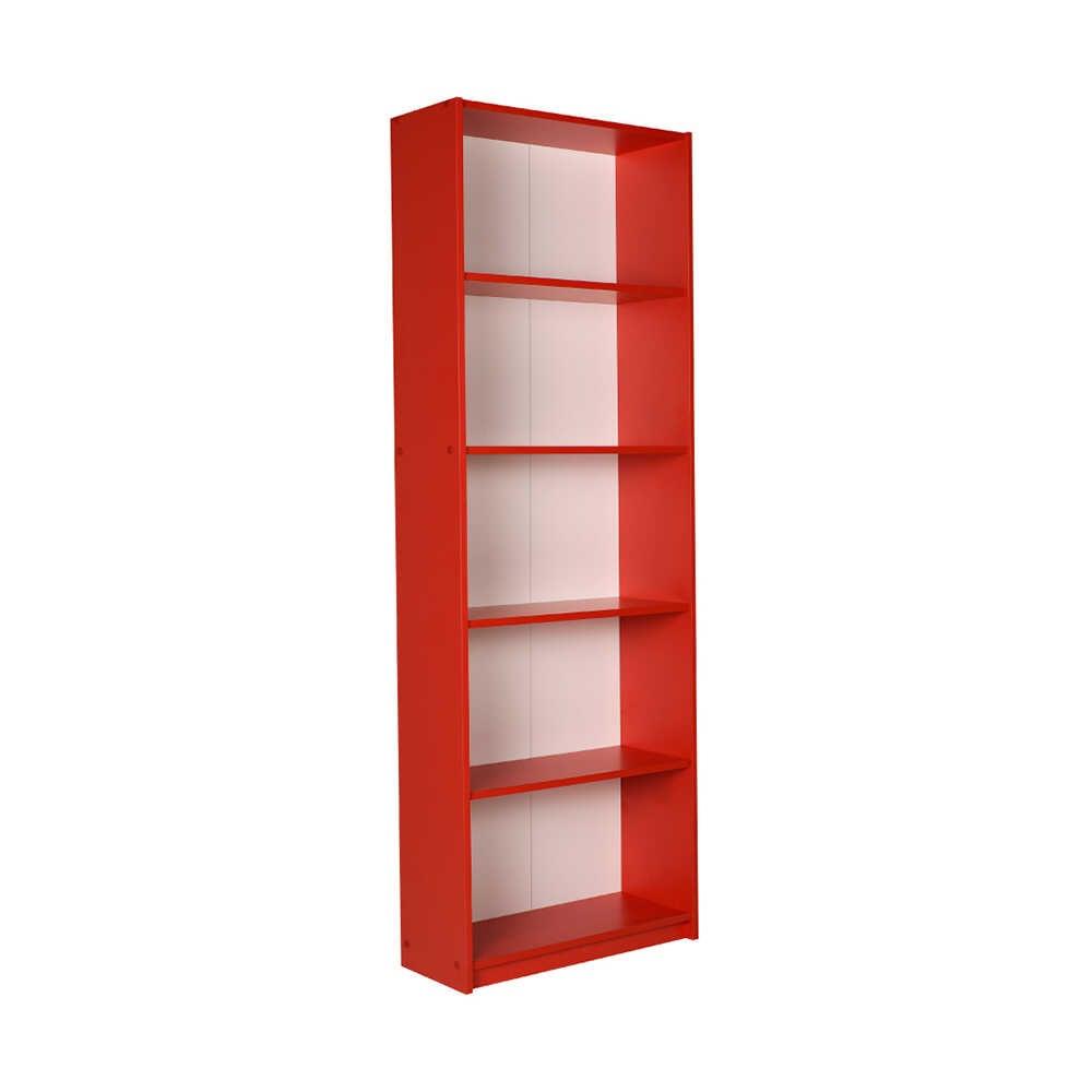 Biblioteca KTP-350-BB-1 Home Collection® Modern, 5 rafturi, 64x182x26 cm - Rosu | SKU: KTP-350-KK-1