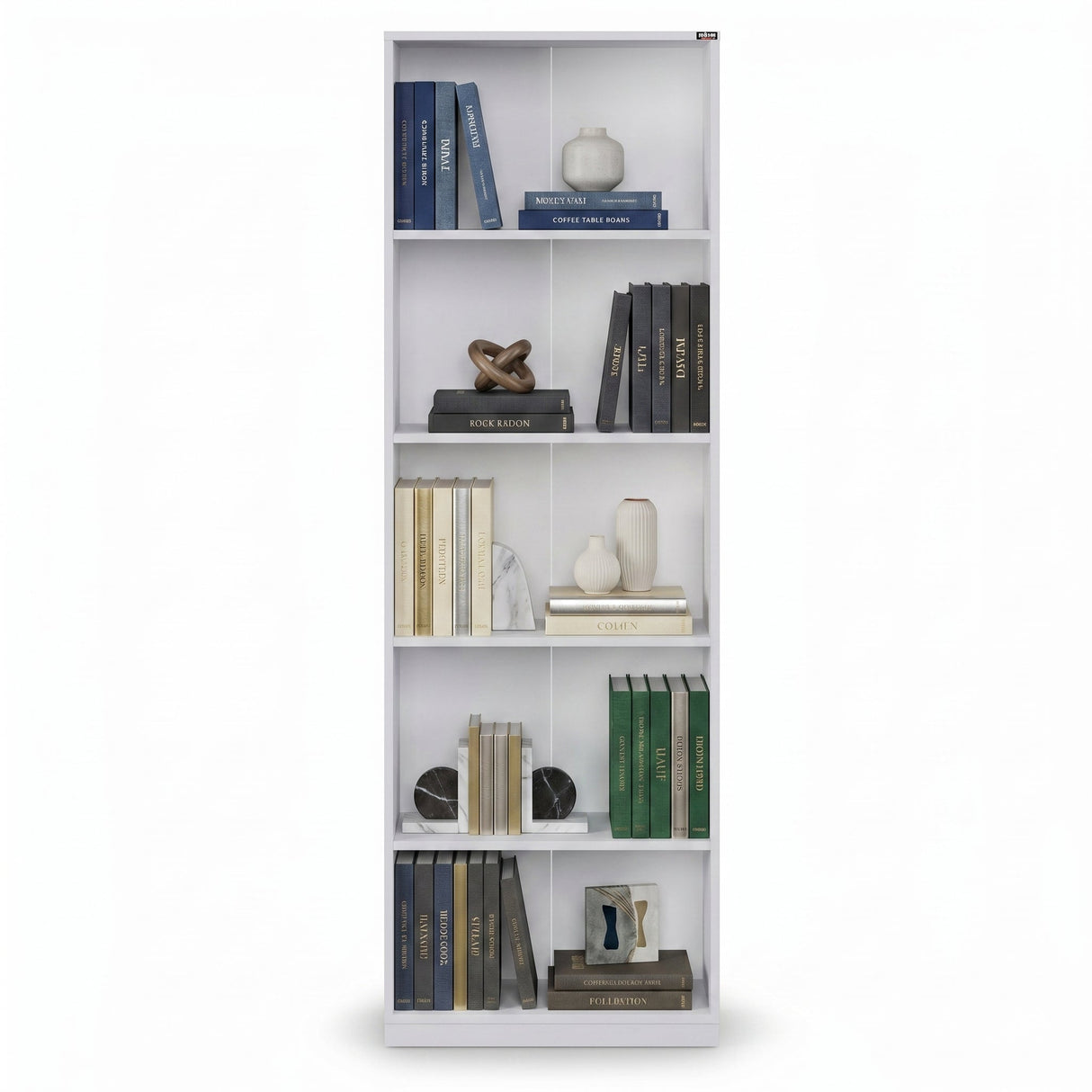 Biblioteca KTP-350-BB-1 Home Collection® Modern, 5 rafturi, 64x182x26 cm - Alb | SKU: KTP-350-BB-1, KTP-350-OO-1, KTP-350-AX-1, KTP-350-KK-1, KTP-350-FF-1, KTP-350-SS-1