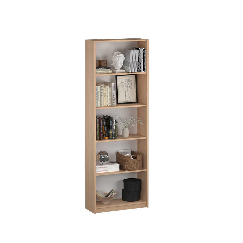 Biblioteca KTP-350-BB-1 Home Collection® Modern, 5 rafturi, 64x182x26 cm - Sonoma | SKU: KTP-350-SS-1