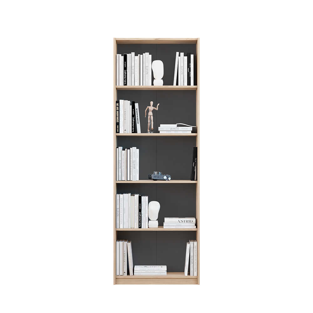 Biblioteca KTP-350-BB-1 Home Collection® Modern, 5 rafturi, 64x182x26 cm - Stejar | SKU: KTP-350-FF-1