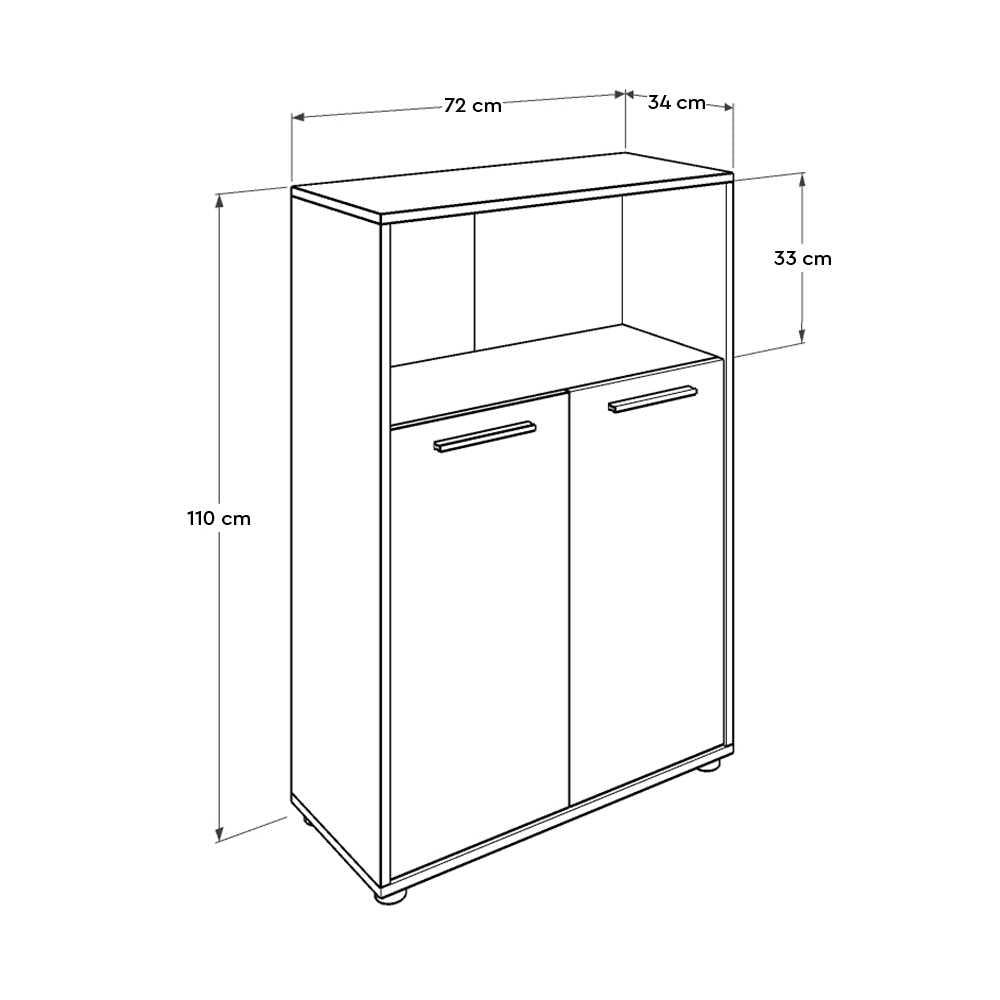 Biblioteca NKT-532-TT-1 Home Collection® New York, 2 usi cu cheie, 3 rafturi, Natur - Sonoma, 72x110x34 cm - Biblioteca NKT-532-TT-1 Home Collection® New York, 2 usi cu cheie, 3 rafturi, Natur - Sonoma, 72x110x34 cm | SKU: NKT-532-TT-1, NKT-532-LL-1