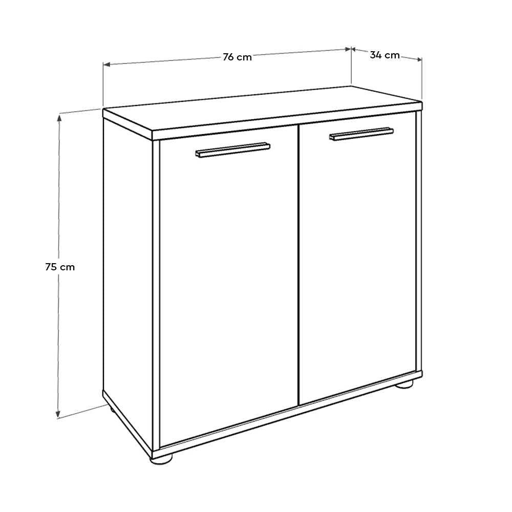 Biblioteca NKT-522-TT-1 Home Collection® New York, 2 usi cu cheie, 3 rafturi, Natur - Sonoma, 76x75x34 cm - Biblioteca NKT-522-TT-1 Home Collection® New York, 2 usi cu cheie, 3 rafturi, Natur - Sonoma, 76x75x34 cm | SKU: NKT-522-TT-1, NKT-522-LL-1
