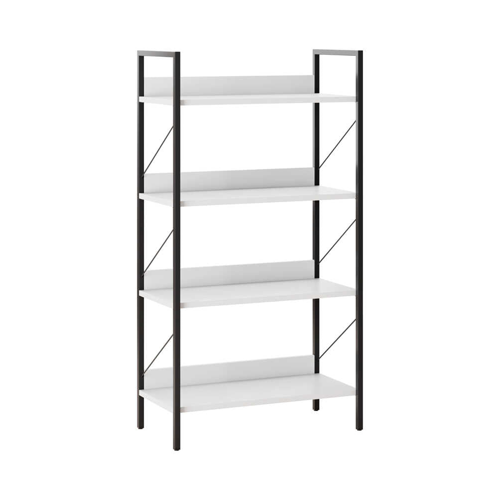 Biblioteca KTP-840-FF-1 Home Collection® Profile cu 4 rafturi, Alb - Maro - Stejar, 73x136x35 cm - Alb | SKU: KTP-840-FF-1, KTP-840-OO-1, KTP-840-DE-1