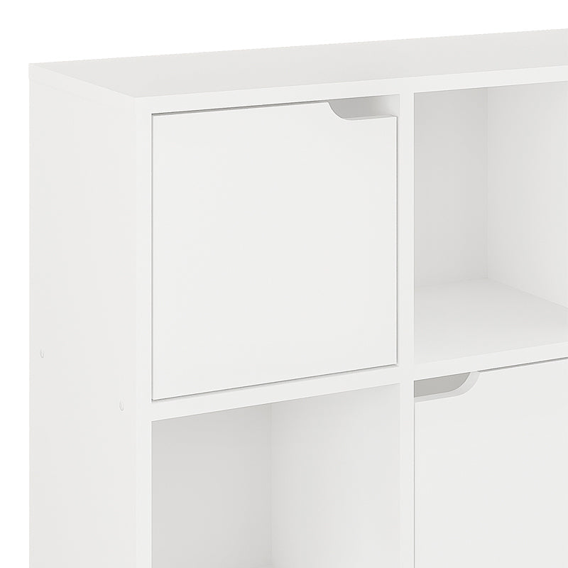 Biblioteca Bookel, Diverse culori, 88x28x89 cm - Alb