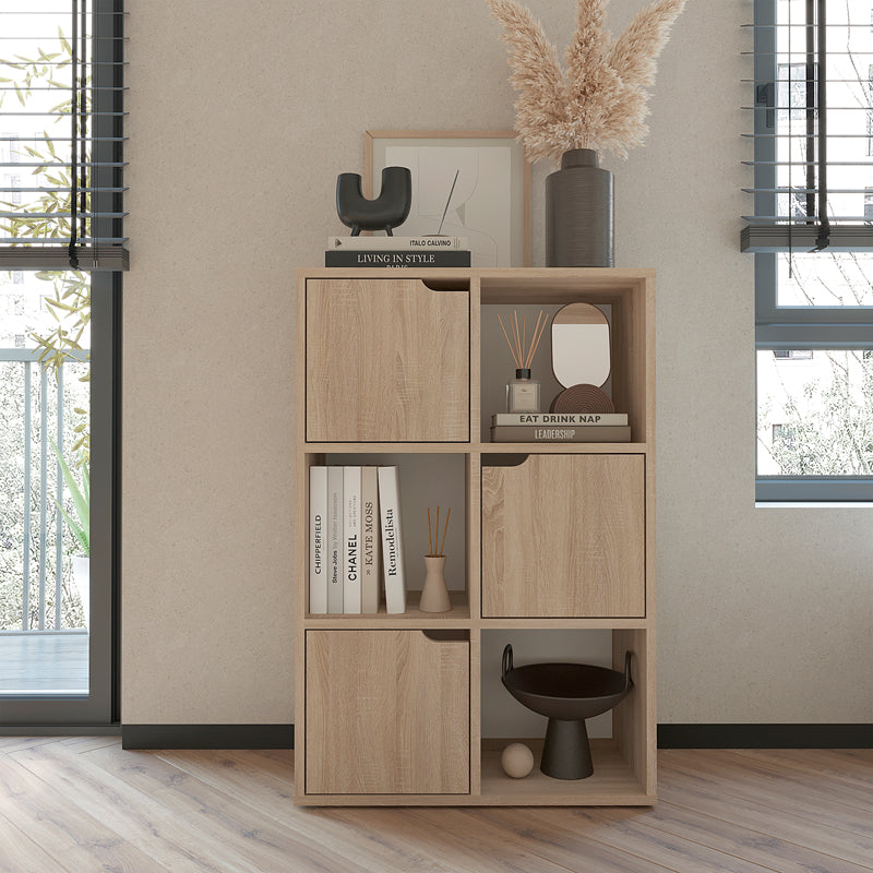 Biblioteca Bookel, 60x28x89 cm - Sonoma