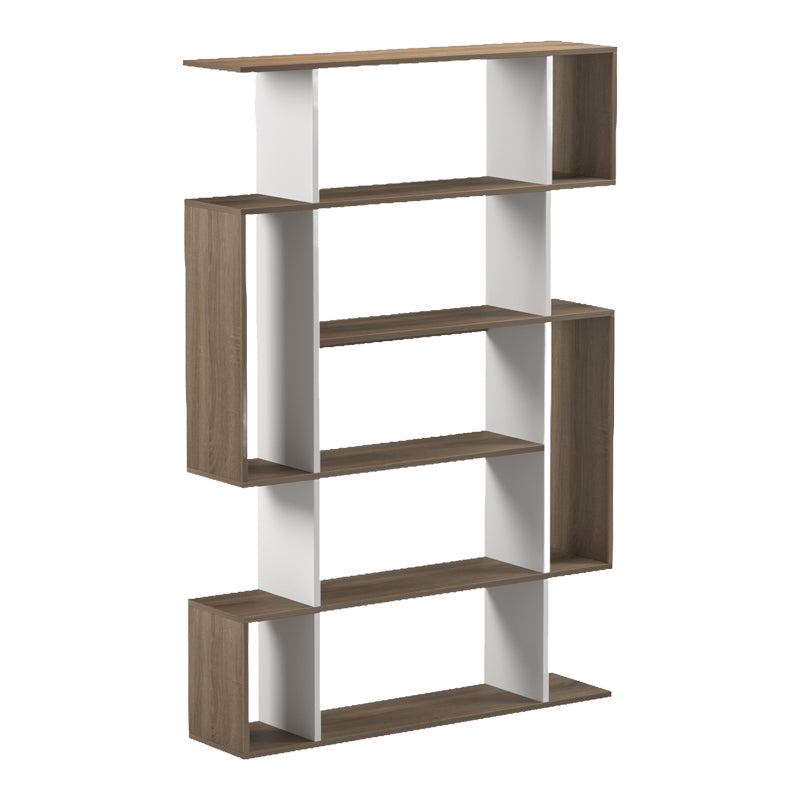 Biblioteca Mito, 109x25x161 cm - Sonoma-Alb