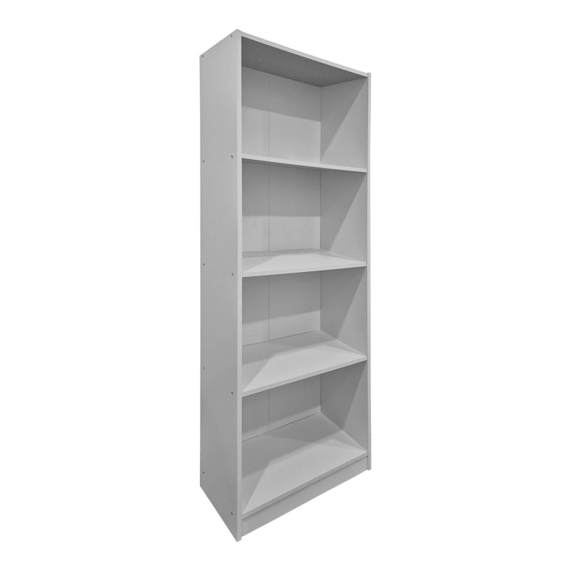Bibliotecă practică Kendy, Modern, Lemn, Alb - Antracit, 60x30x167 cm - Alb