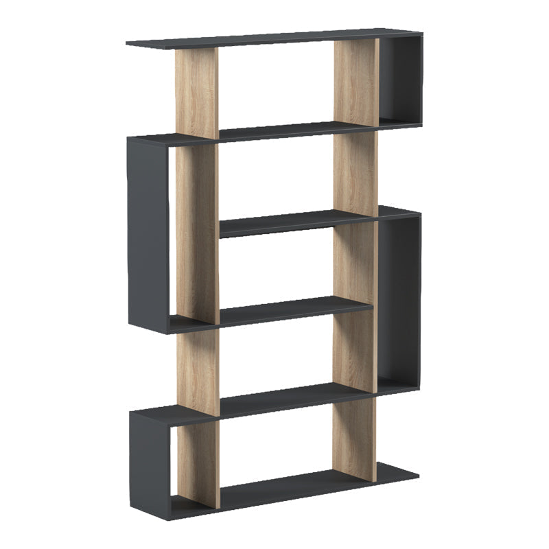 Biblioteca Mito, 109x25x161 cm - Antracit-Sonoma