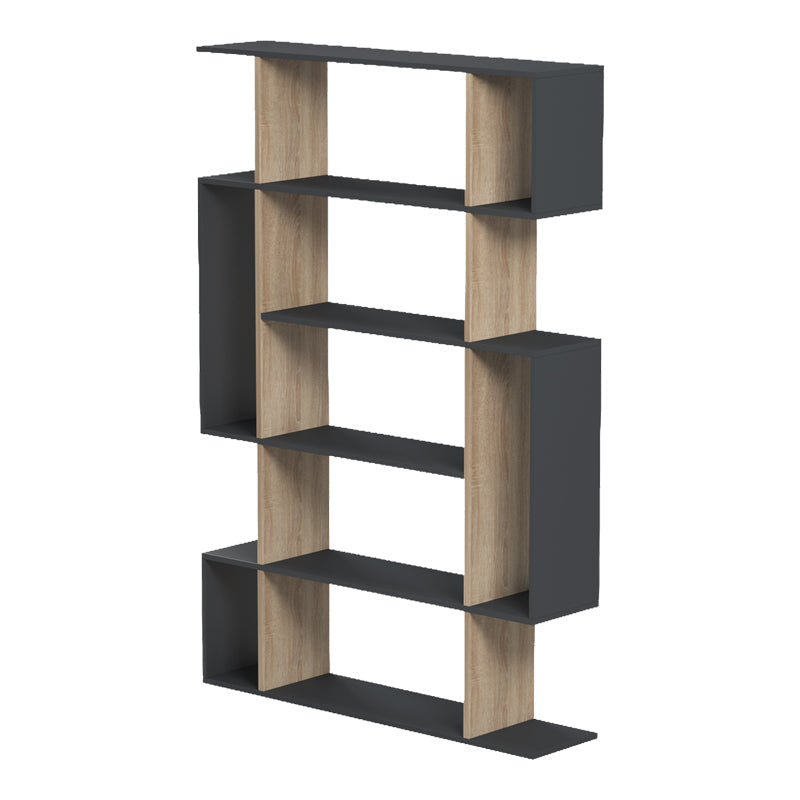 Biblioteca Mito, 109x25x161 cm - Antracit-Sonoma