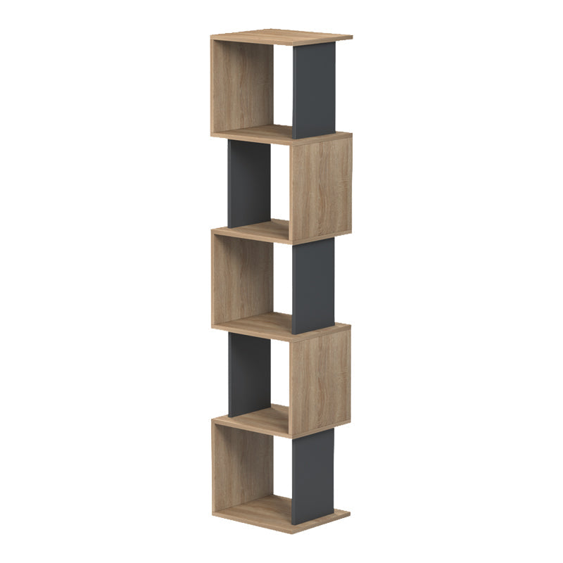 Biblioteca Cubik, 35x30x161 cm - Sonoma-Antracit