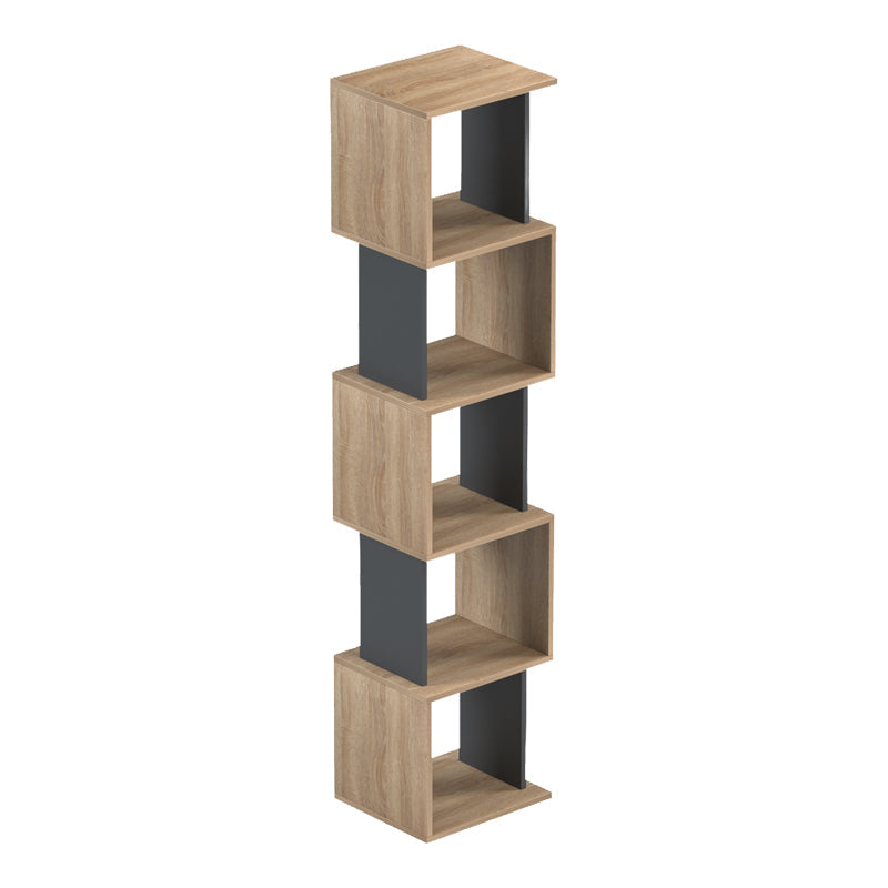 Biblioteca Cubik, 35x30x161 cm - Sonoma-Antracit