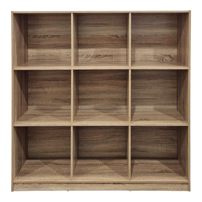 Bibliotecă modernă Gridea , stil minimalist, alb, MDF, 120x30x121 cm - Sonoma