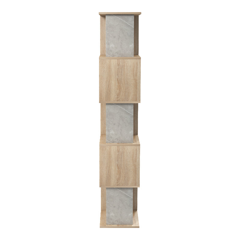 Biblioteca Cubik, 35x30x161 cm - Sonoma-Marmura Bej