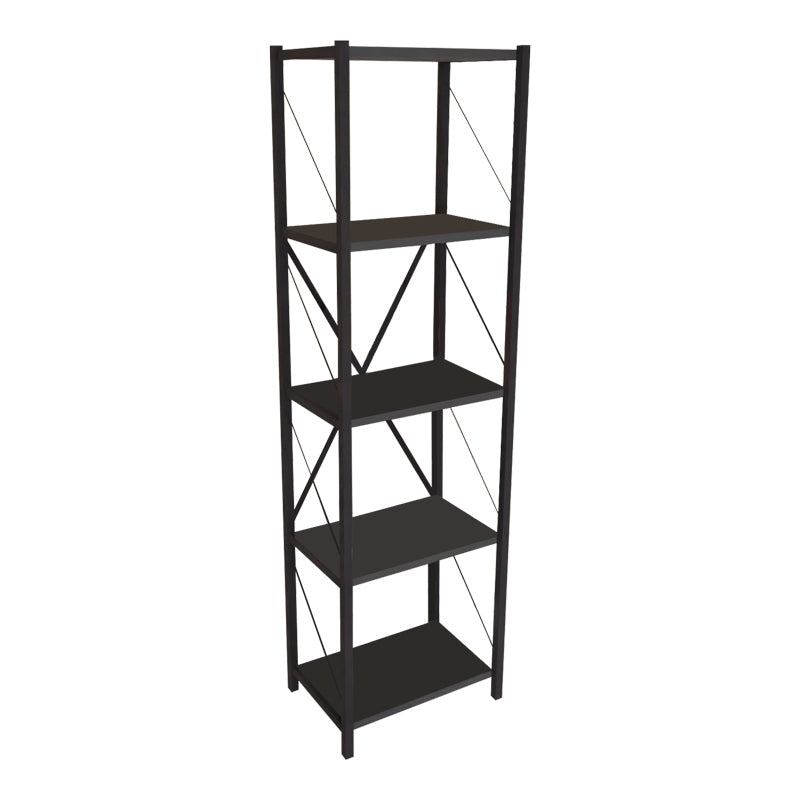 Biblioteca Glase, Antracit - Stejar, 40x30x150 cm - Biblioteca Glase, Antracit - Stejar, 40x30x150 cm - 321-000009