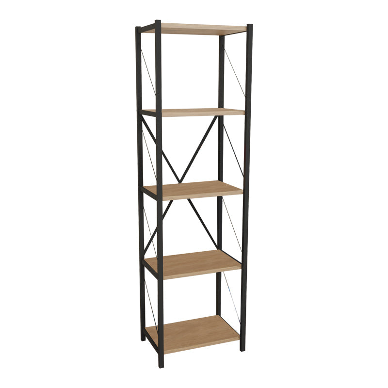 Biblioteca Glase, Antracit - Stejar, 40x30x150 cm - Biblioteca Glase, Antracit - Stejar, 40x30x150 cm