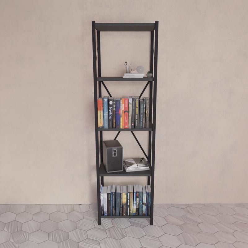 Biblioteca Glase, Antracit - Stejar, 40x30x150 cm - Antracit