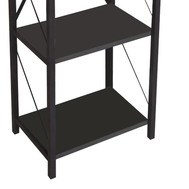 Biblioteca Glase, Antracit - Stejar, 40x30x150 cm - Antracit
