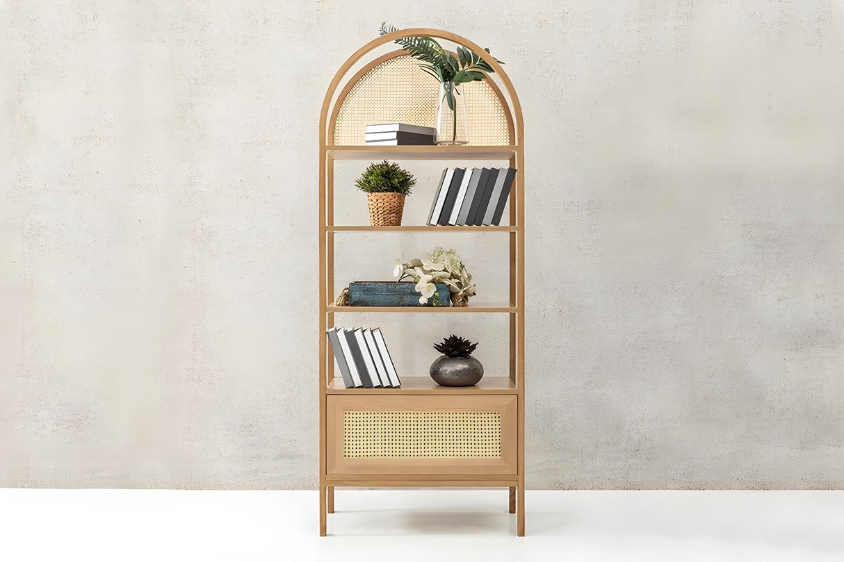 Biblioteca Nala 75 Howard, natural - negru (diverse dimensiuni) - Natural