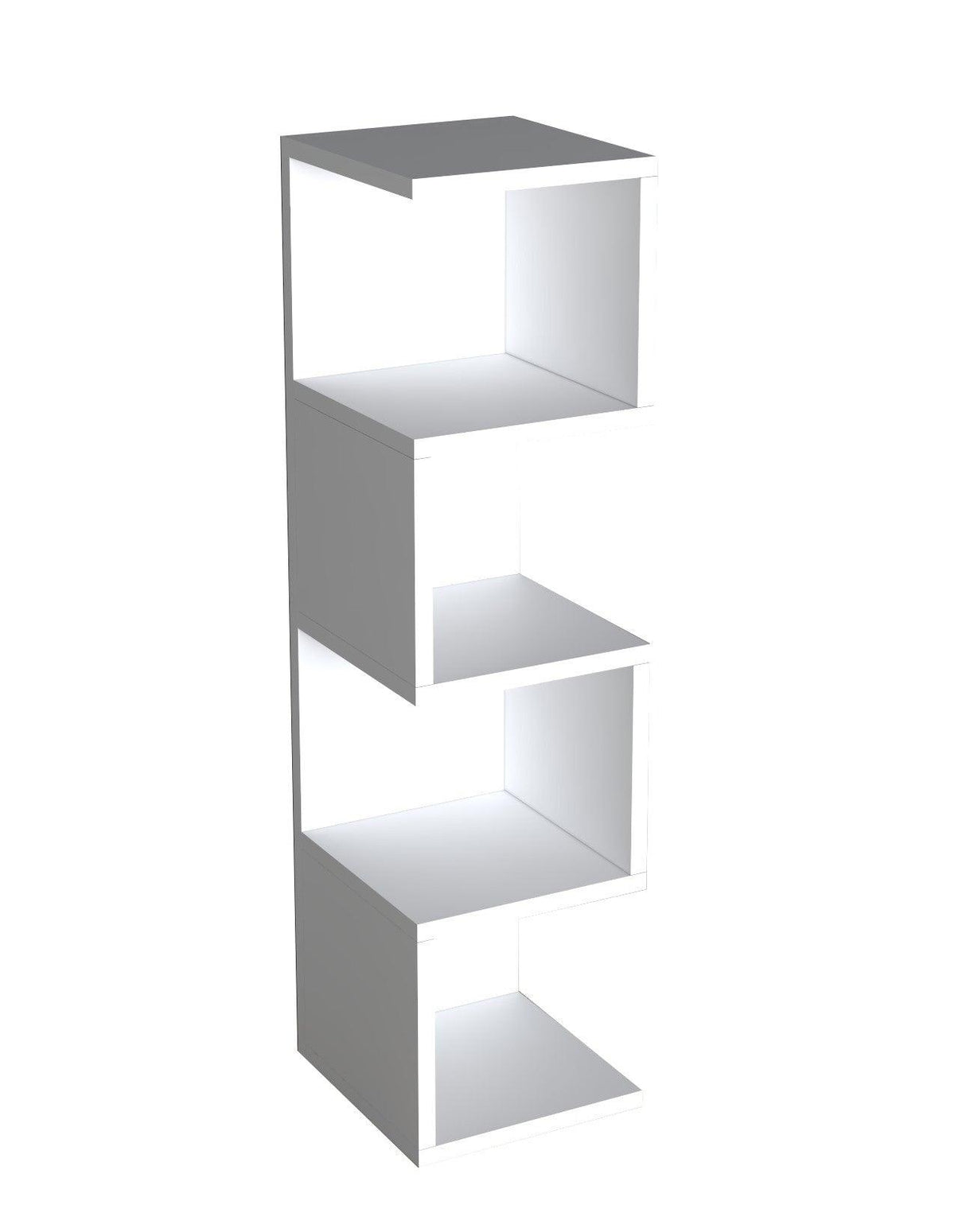 Biblioteca Queen, Alb, 25x95x27 cm