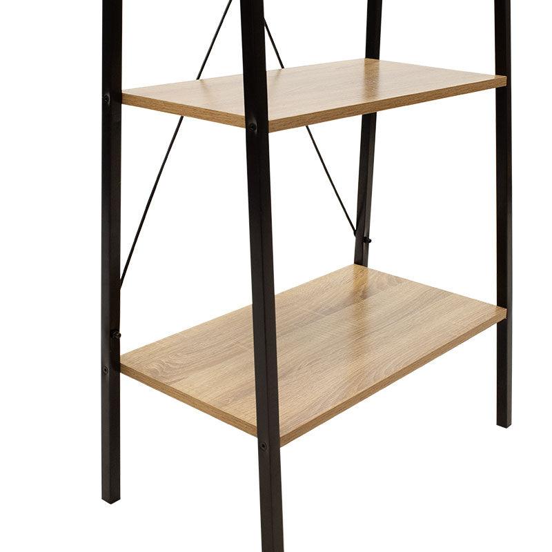Biblioteca Ramon, Stejar - Alb, 60x23x145 cm - Stejar