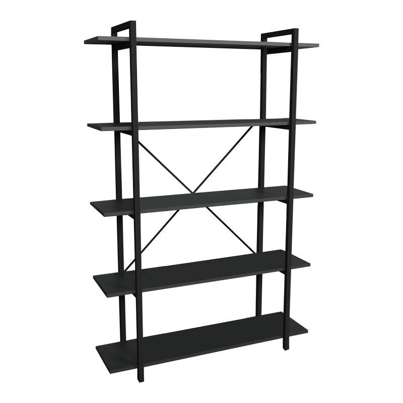 Biblioteca Reson, Antracit - Stejar, 120x34x180 cm - Biblioteca Reson, Antracit - Stejar, 120x34x180 cm