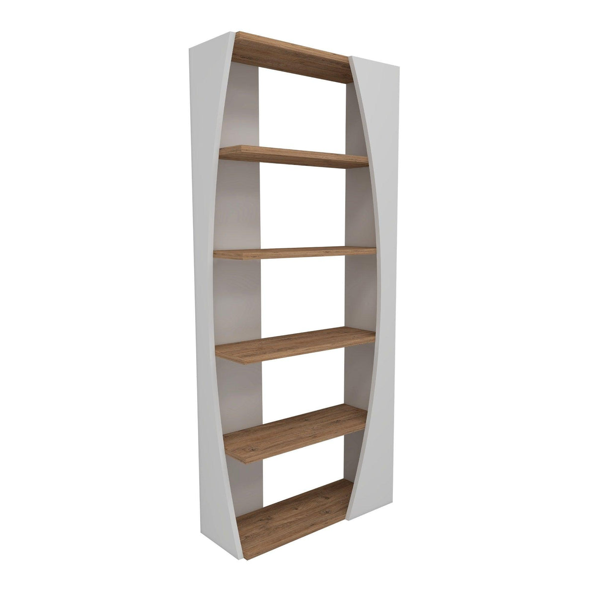 Biblioteca Selge Prag Design, 5 rafturi, 64x150x24 cm - Natur
