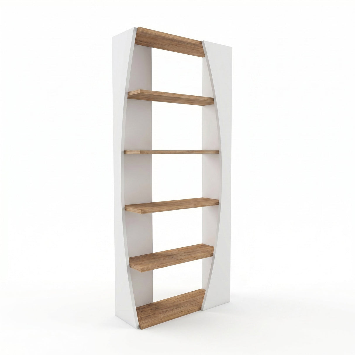 Biblioteca Selge Prag Design, 5 rafturi, 64x150x24 cm - Natur