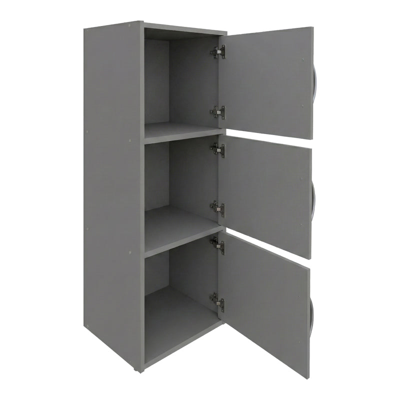 Bibliotecă Soline, Gri deschis, 40x35x91 cm - LIGHT GREY