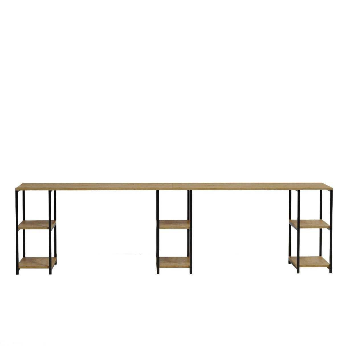 Birou 2 Persoane Sade L204, Stejar, 270x74x60 cm