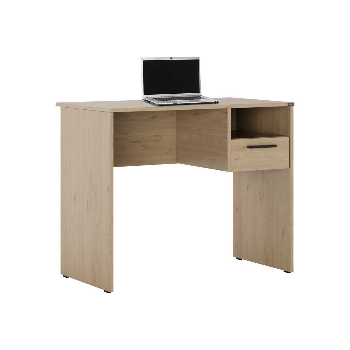 Birou CMS-105-BB-1 Home Collection®, cu sertar si raft, Alb - Stejar, 90x52x75 cm - Stejar | SKU: CMS-105-FF-1