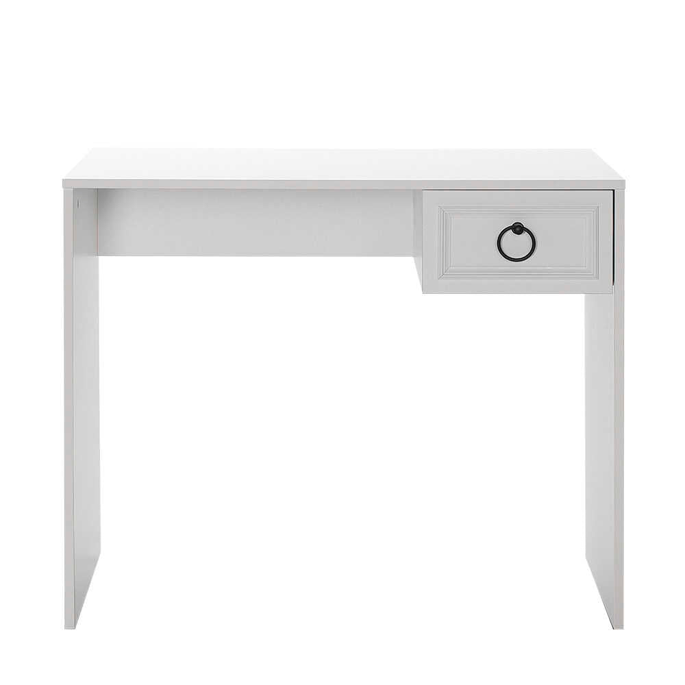 Birou CMS-1301-BB-1 Home Collection® Hampton, cu sertar, Alb, 90x75x51 cm