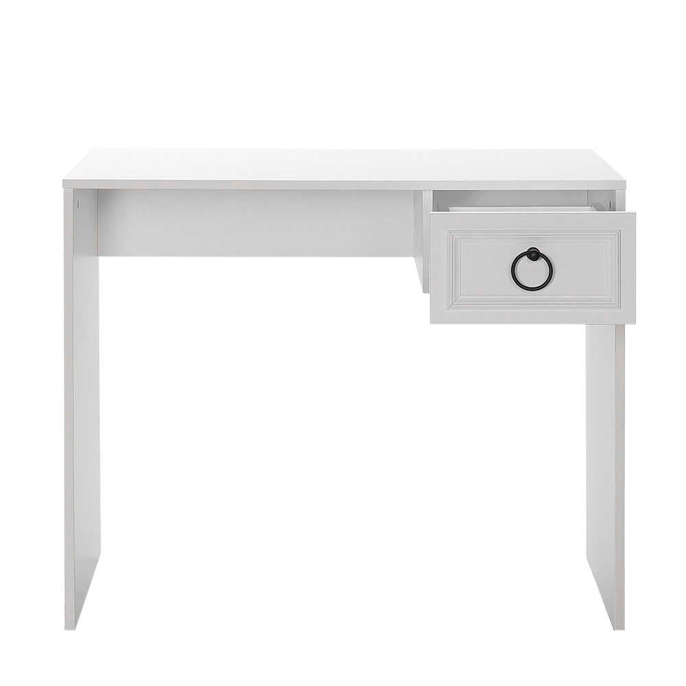 Birou CMS-1301-BB-1 Home Collection® Hampton, cu sertar, Alb, 90x75x51 cm