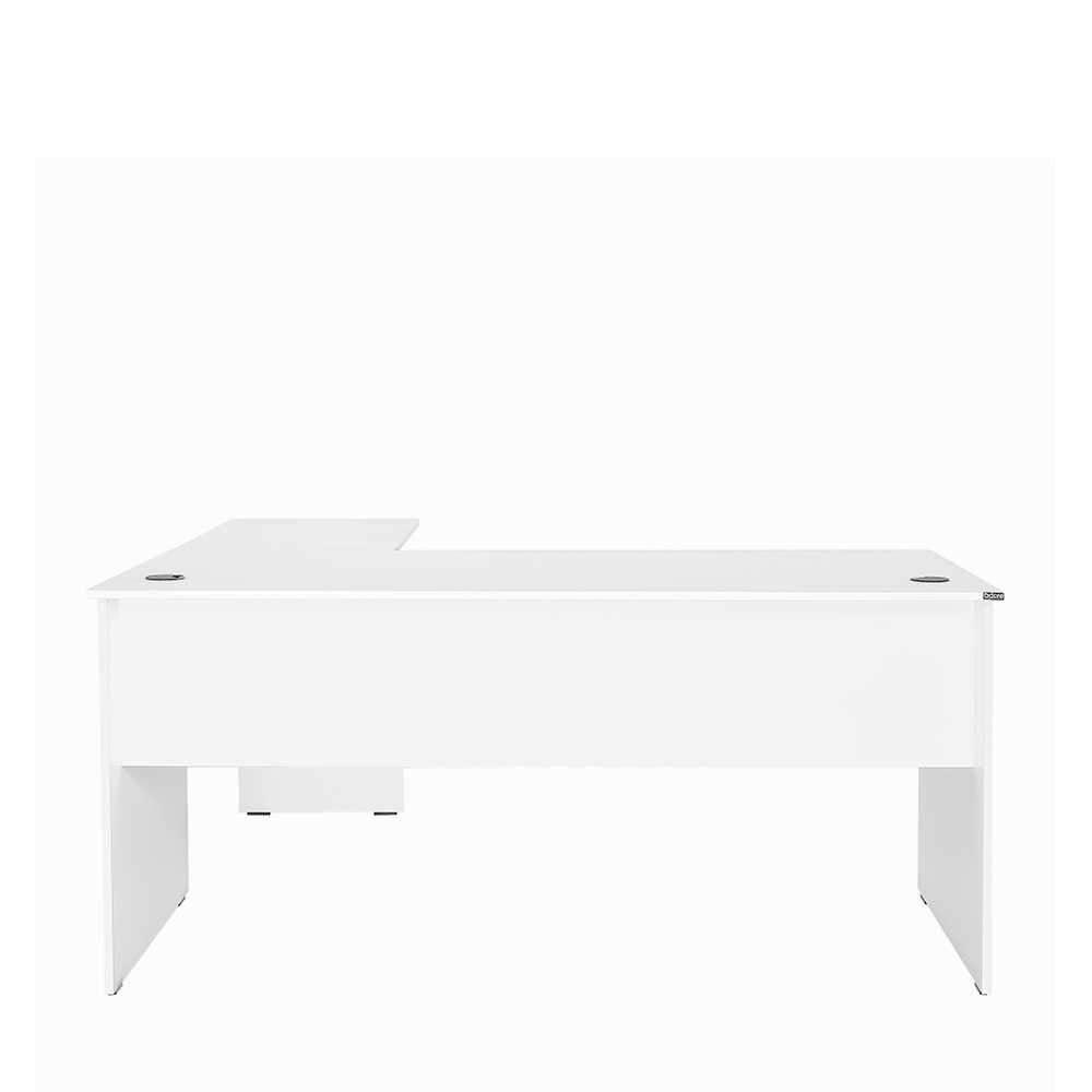 Birou RMS-320-DD-1 Home Collection® L Rio Office, Interschimbabil, Masa de colt, 160x75x144 cm - Alb | SKU: RMS-320-DD-1, RMS-320-AX-1, RMS-320-FF-1, RMS-320-OO-1