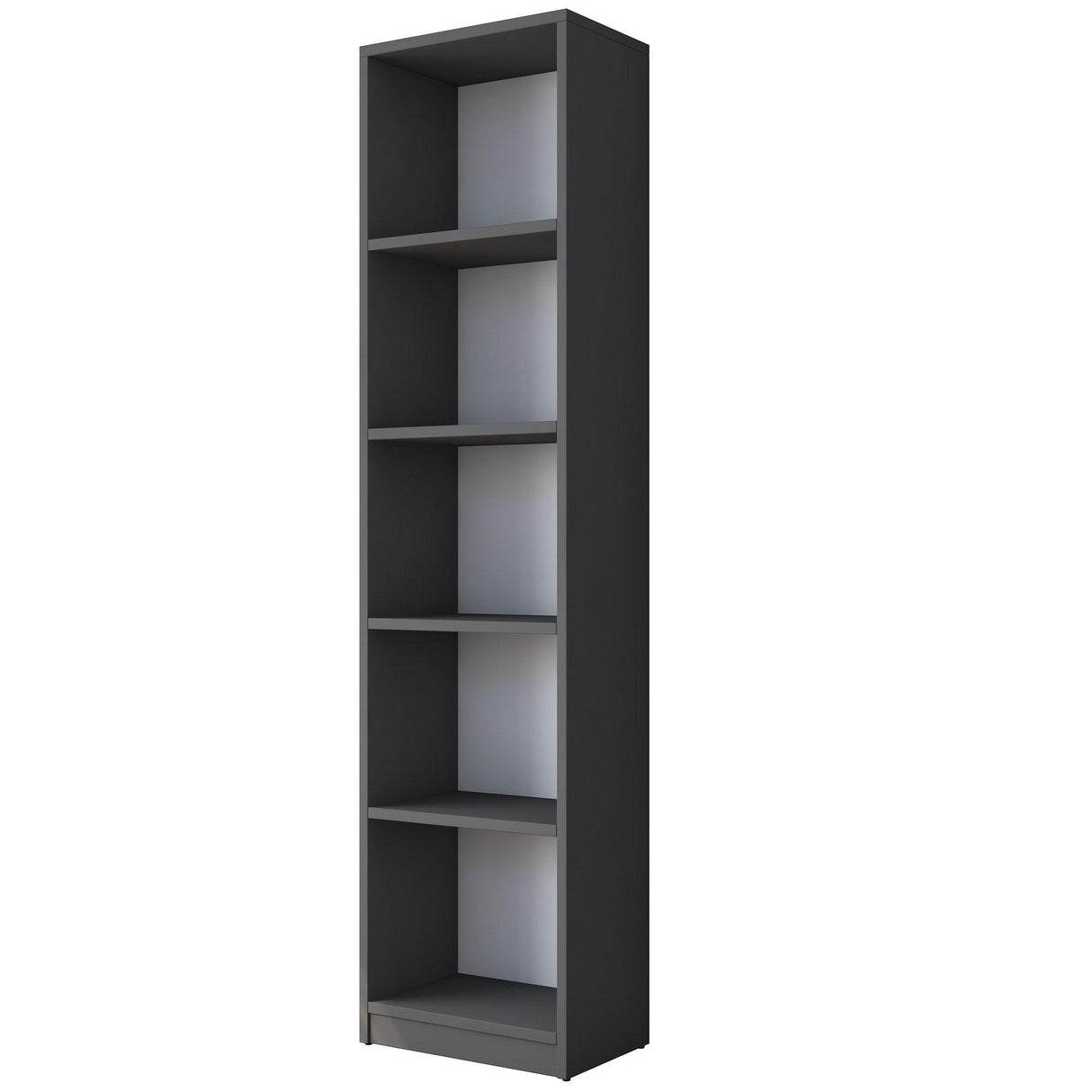 Birou cu Biblioteca Nic cu 9 Rafturi, Gri - Nuc, 120x45x73.8 cm