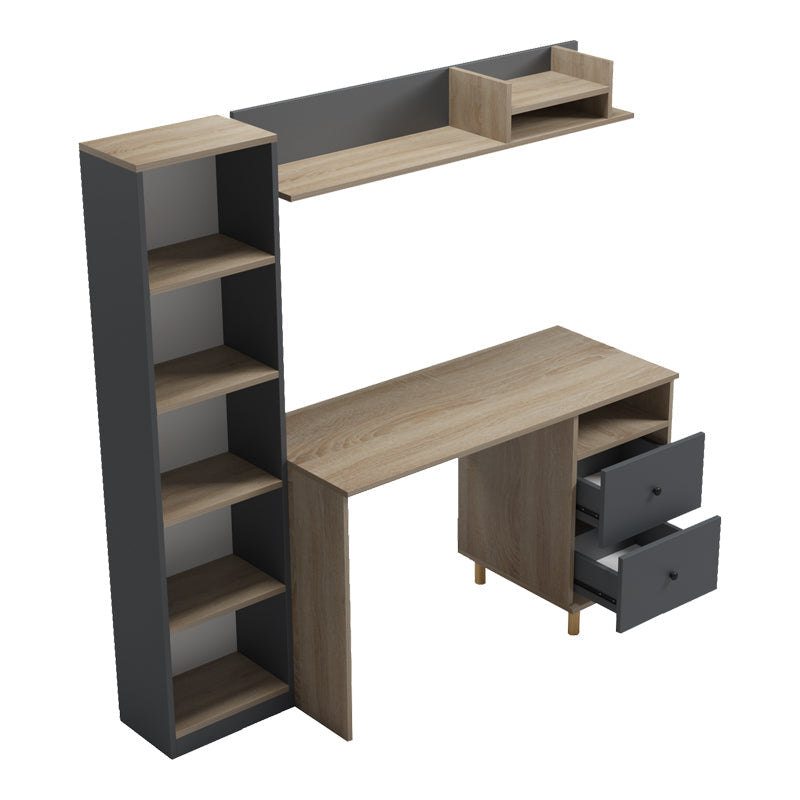 Birou Kontor, 160x50x159 cm - Antracit
