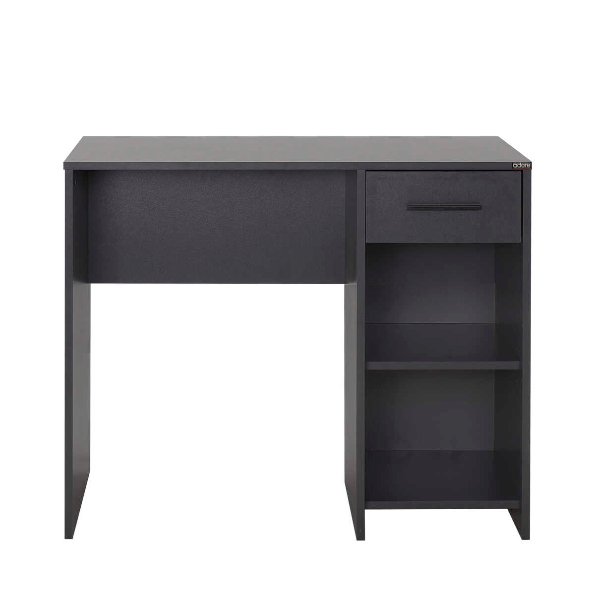 Birou Modern CMS-505-BB-1 Home Collection® Concept cu Sertar și 2 Rafturi, Alb - Maro - Stejar - Antracit, 90x52x75 cm - Antracit | SKU: CMS-505-AA-1