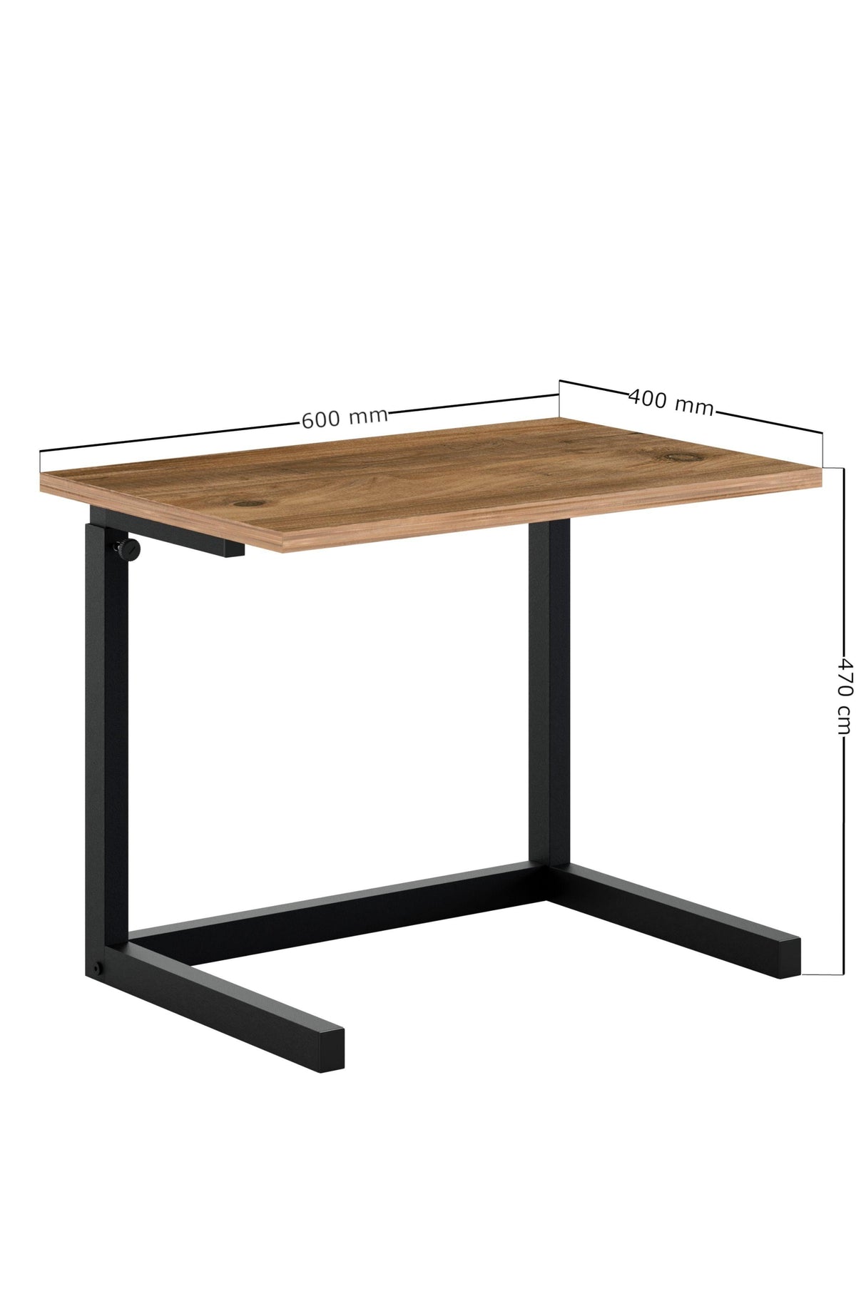 Birou Smart Home Laptop Reglabil, Latte, Natur, 40x60x43-73 cm