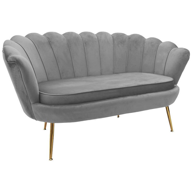 Canapea 2 locuri Daimon catifea, 134x70x77 cm - Canapea 2 locuri Daimon catifea, 134x70x77 cm - 128-000005