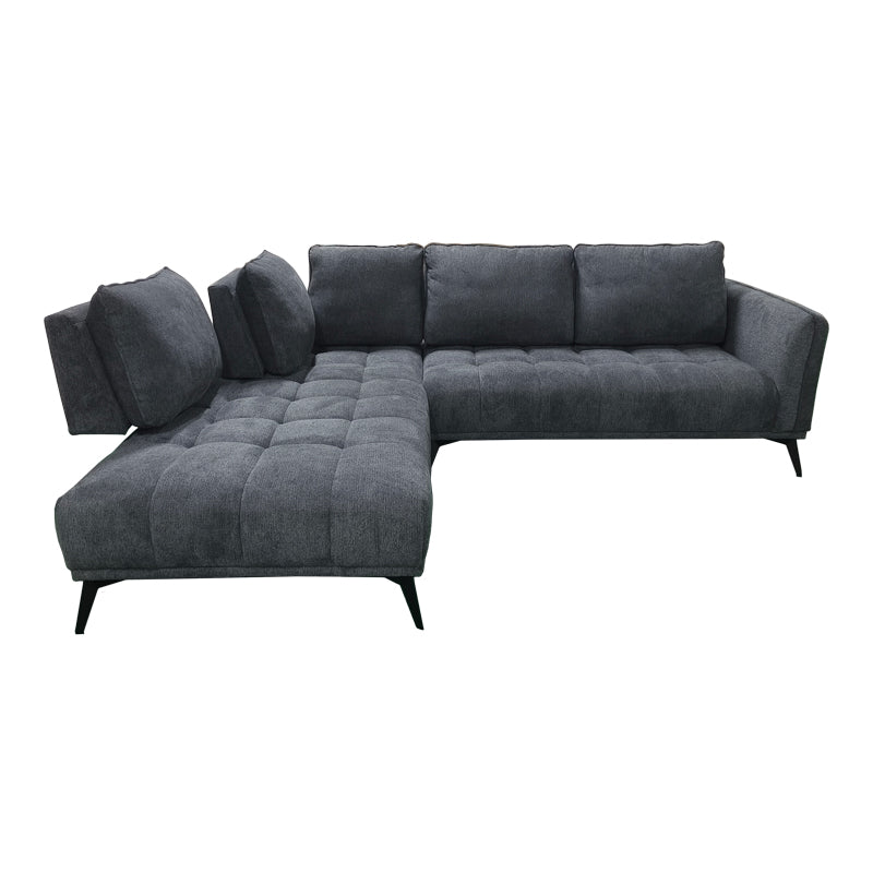 Canapea Belanza, colț dreapta, Diverse culori, 265x213x90 cm - Antracit | SKU: 371-000044 | Canapea Belanza, colț dreapta, 265x213x90 cm, varianta Antracit, produs pentru amenajarea locuinței, disponibil online în România la CasaMob