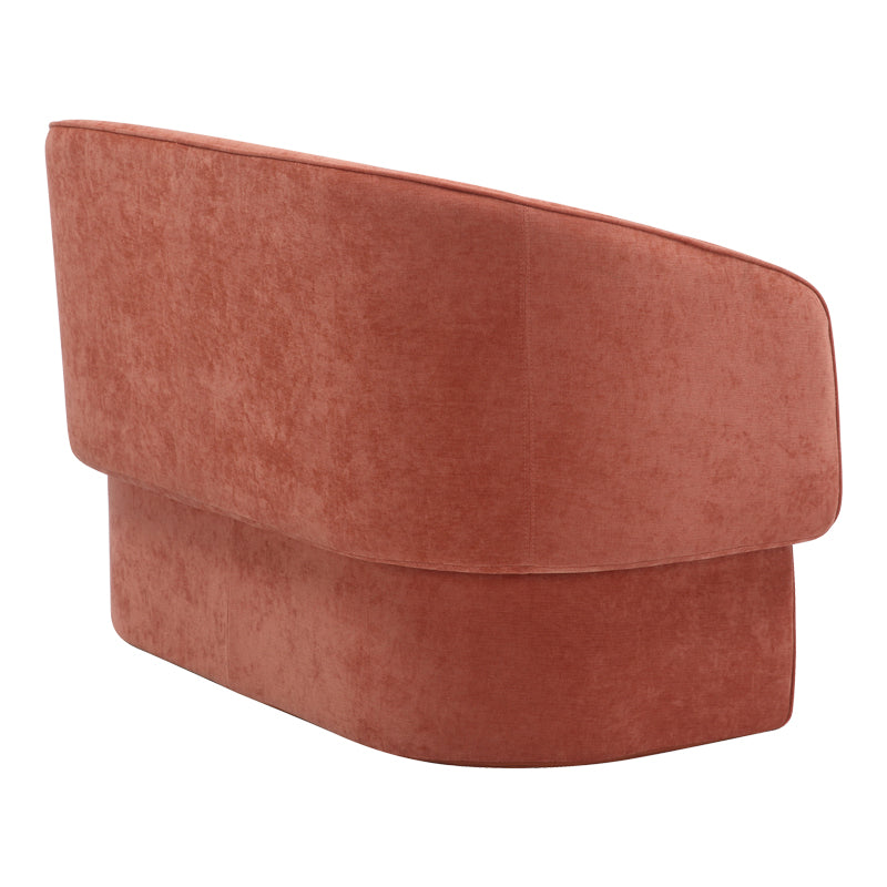 Canapea cu 2 locuri Playmob Caramiziu, Portocaliu, 128x65x79 cm