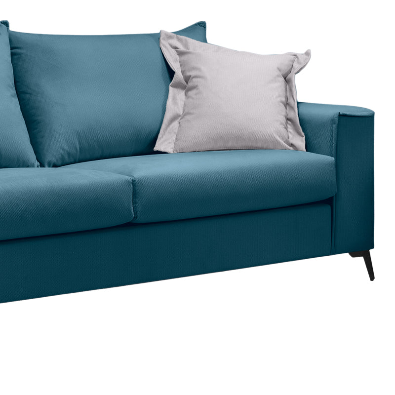 Canapea cu 3 locuri Verona 3 Latte, Bej - Gri, 225x93x100 cm - Gri