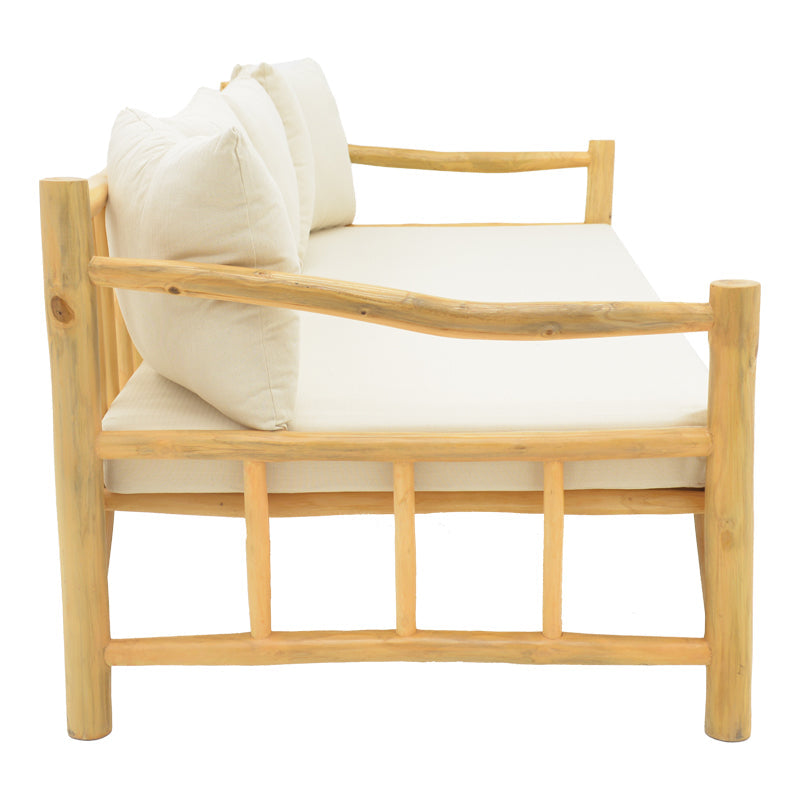 Canapea de gradina Roziana Boho, Natural, 210x100x80 cm