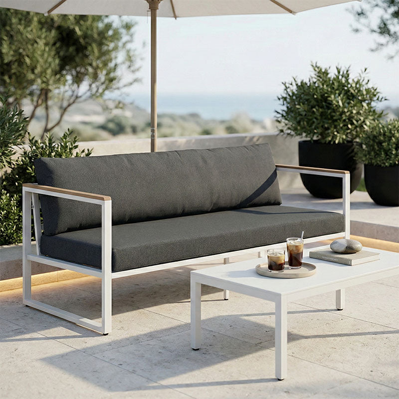 Canapea Aurelio, Metal, 3 locuri, 192x74x63 cm - Canapea Aurelio, Metal, 3 locuri, 192x74x63 cm