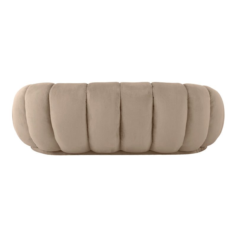 Canapea Embrace cu funcție, Catifea, Bej, 180x105x65 cm