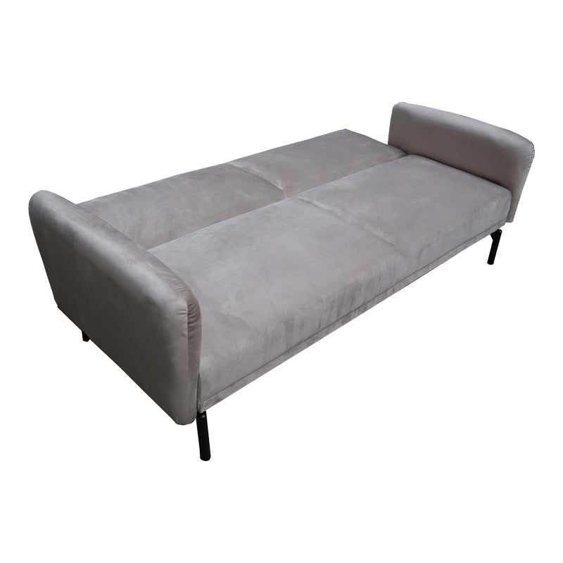 Canapea extensibilă 3 locuri Veluto, catifea, Diverse culori, 197x85x83 cm - Bej - Gri | SKU: 035-000119 | Canapea extensibilă 3 locuri Veluto, catifea, 197x85x83 cm, varianta Bej - Gri, produs pentru amenajarea locuinței, disponibil online în România la CasaMob