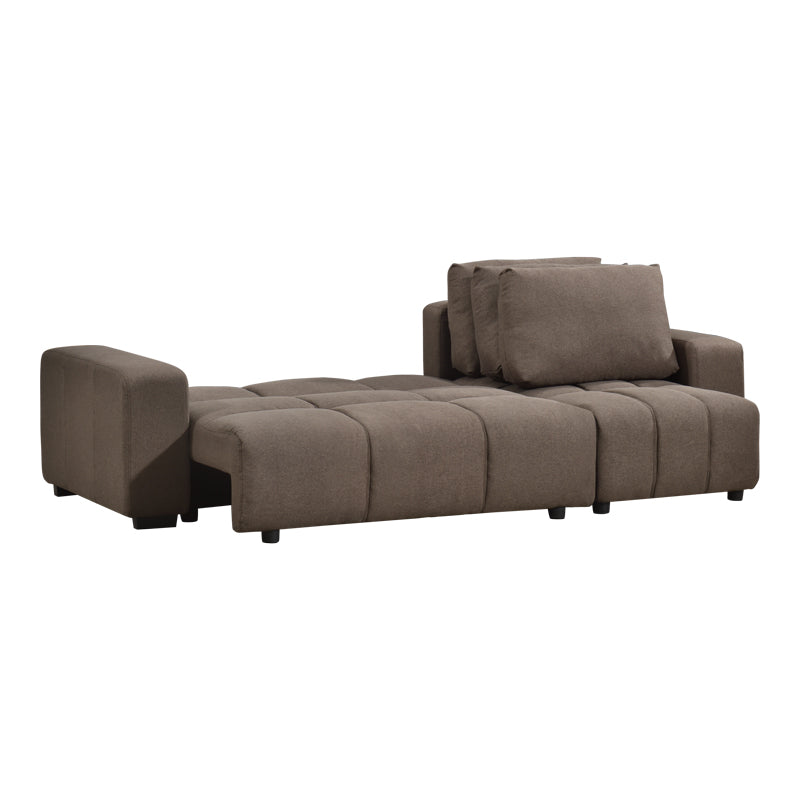 Canapea extensibilă Belda, colț reversibil, cu depozitare, Diverse culori, 246x138x82 cm - Maro | SKU: 389-000018 | Canapea extensibilă Belda, colț reversibil, cu depozitare, 246x138x82 cm, varianta Maro, produs pentru amenajarea locuinței, disponibil online în România la CasaMob